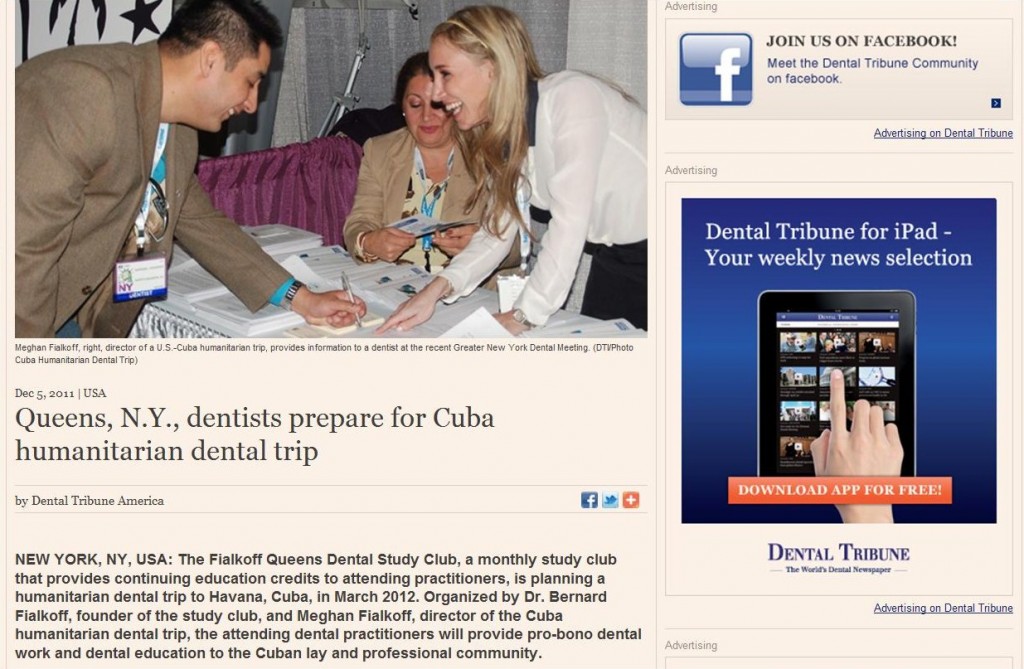 Queens NY Dentists prepare for Cuba humanitarian trip