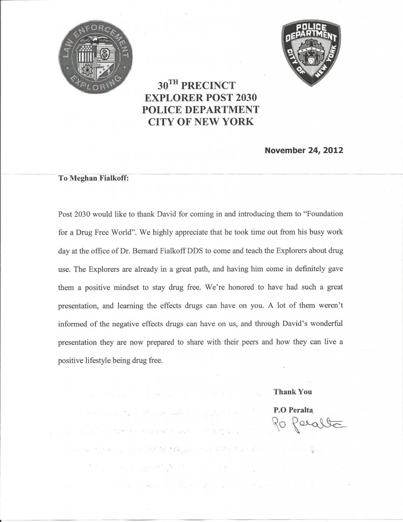 30th Precinct Explorer Post 2030 Police Department City OF New York