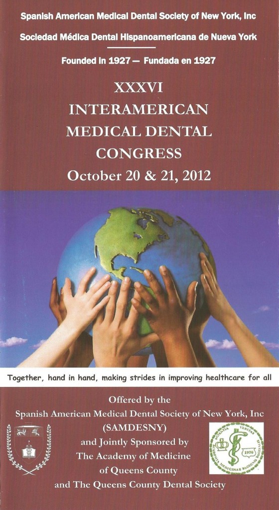 A brochure promoting the XXXVI Interamerican Medical Dental Congress