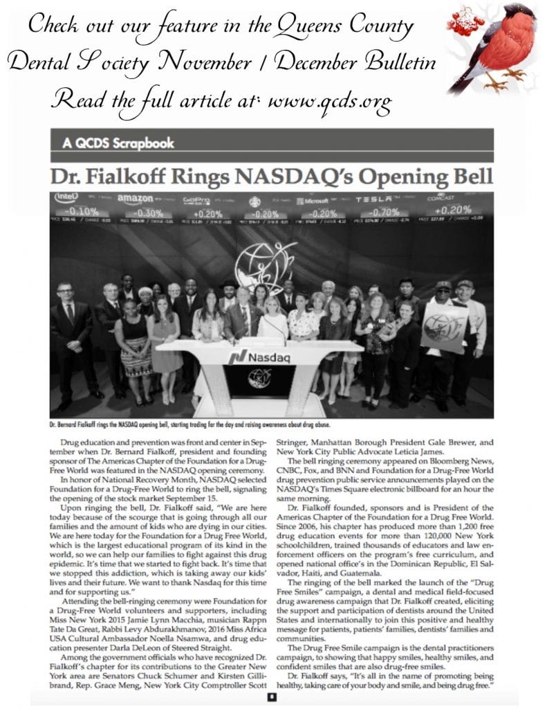 Dr. Fialkioff Rings NASDAQ's Opening Bell