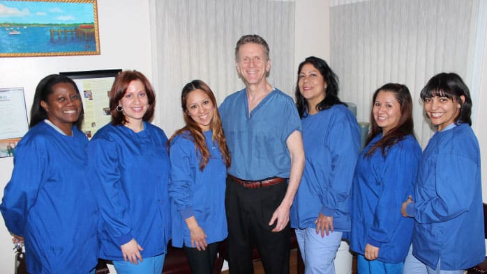 Dr. Bernard Fialkoff and dental implant team of specialists in Bayside, NY